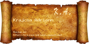 Krajcsa Adrienn névjegykártya